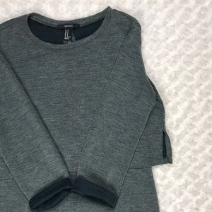 Forever 21 Green Mini Dress with Attached Crop Top